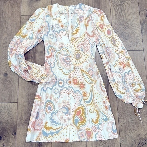 Ted Baker Thelia Exaggerated Sleeve Mini Dress - Picture 2 of 13